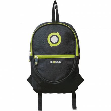 Рюкзак Globber 524-136 для самокатов Junior, цвет - Black/Lime Green 